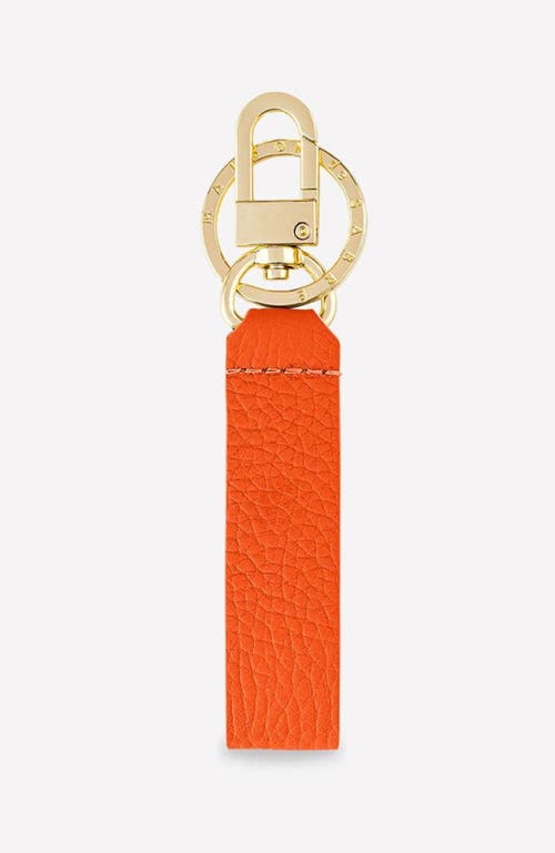 Maison De Sabre Maison De Sabré Upcycled Leather Keychain In Orange