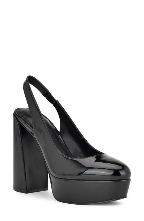 Nine West Trins Slingback Platform Pump Black at Nordstrom,