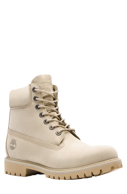 Timberland 6-Inch Premium Waterproof Boot in Light Brown Nubuck at Nordstrom, Size 13