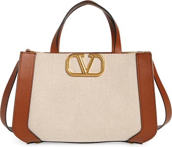 Valentino Small Vlogo Leather Shoulder Bag