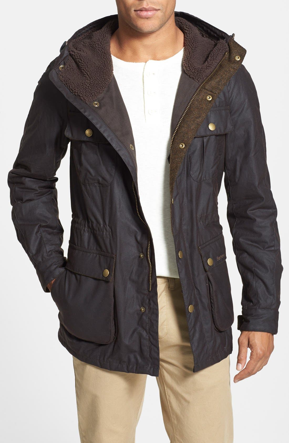 Barbour 'Northolt' Regular Fit Waxed Parka Nordstrom