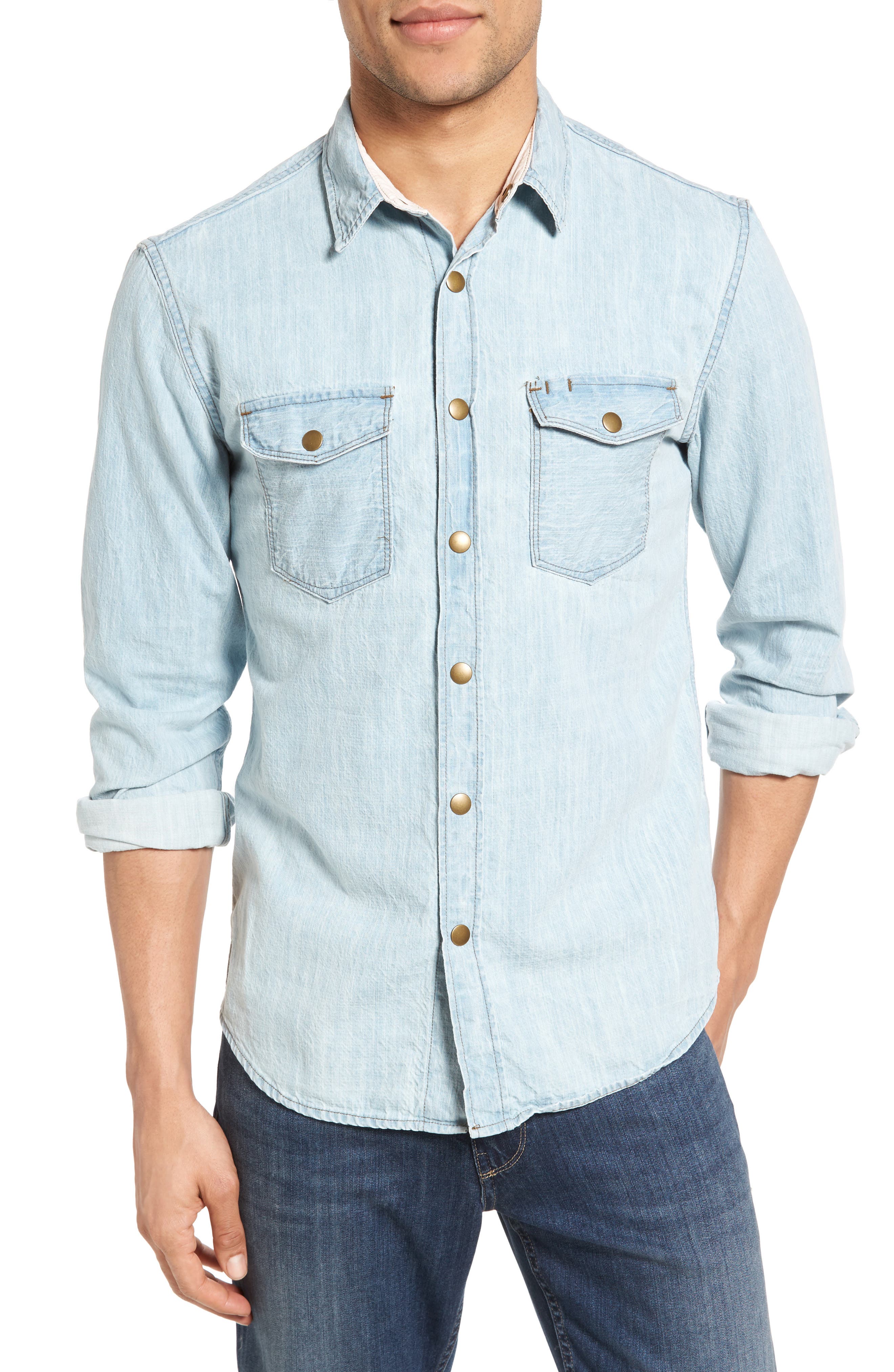 billy reid denim shirt