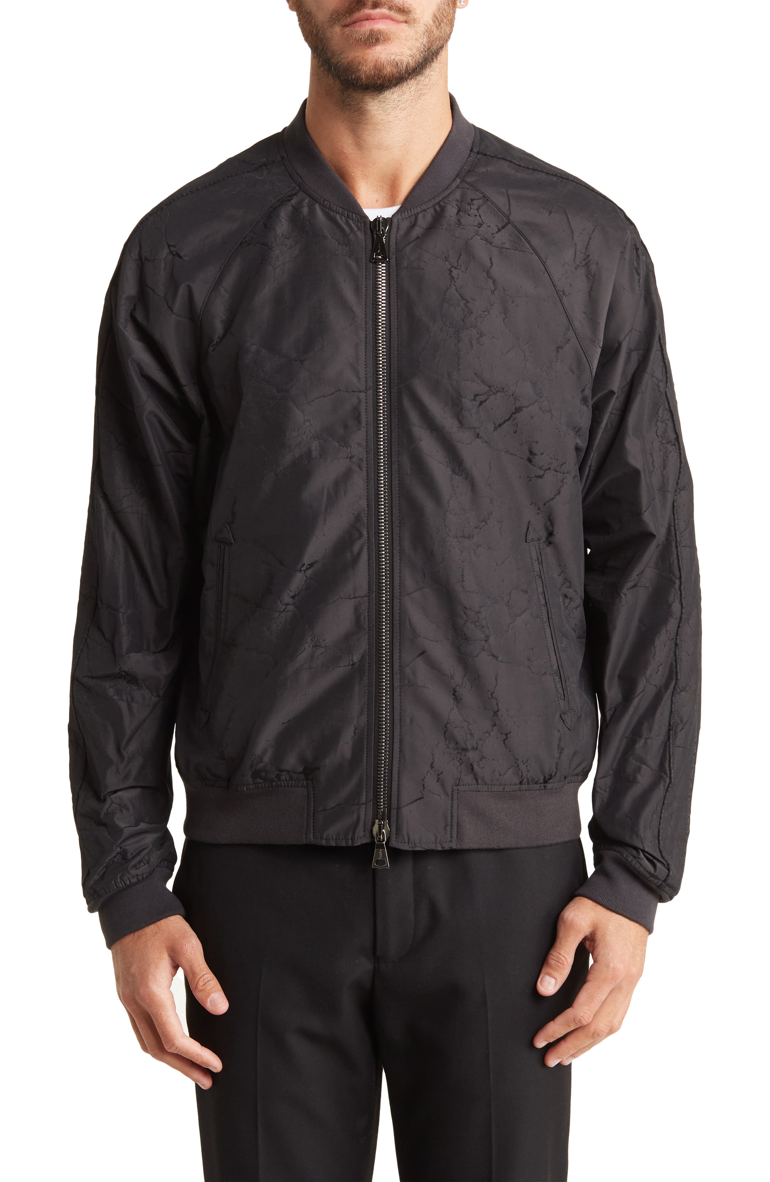 John Varvatos Raglan Bomber Jacket 