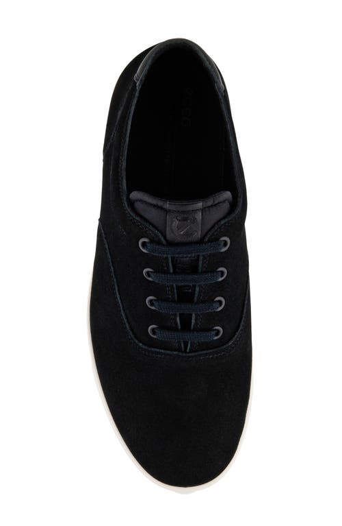 Shop Ecco Street Lite Water Resistant Leather Sneaker In Black/black