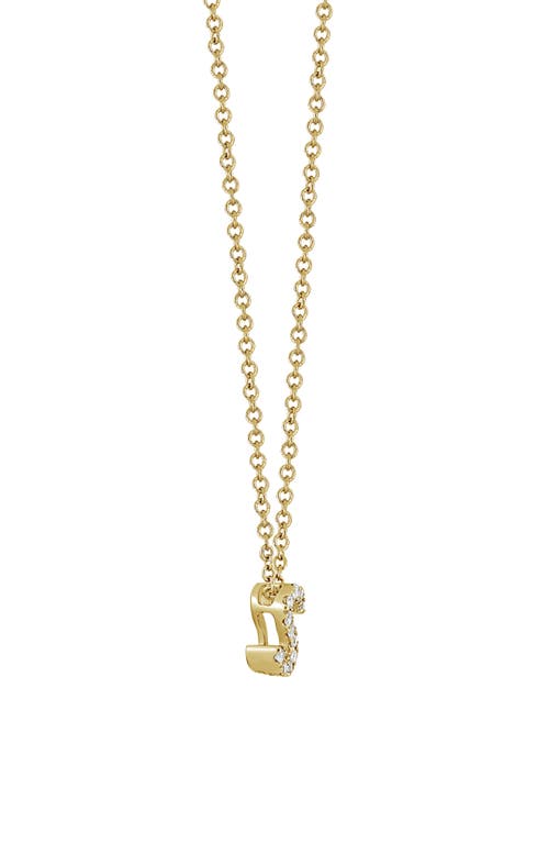 Bony Levy 18k Gold Pavé Diamond Initial Pendant Necklace In 18k Yellow Gold - S