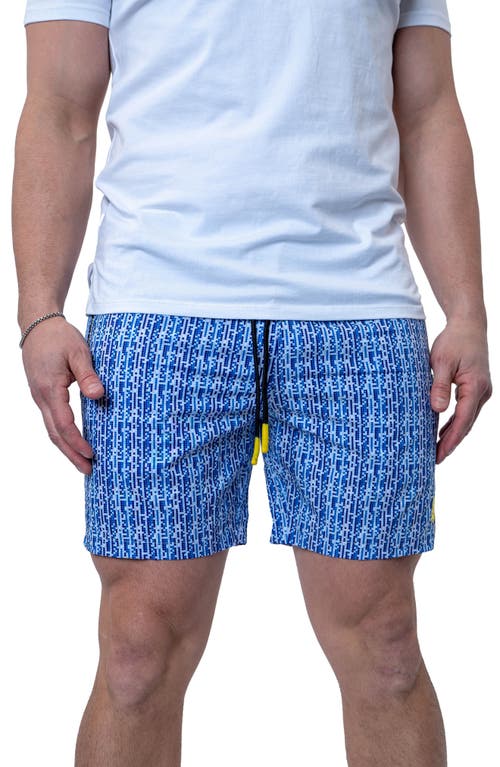 Maceoo Swim Lion Bluedot Swim Trunks at Nordstrom, Size 3