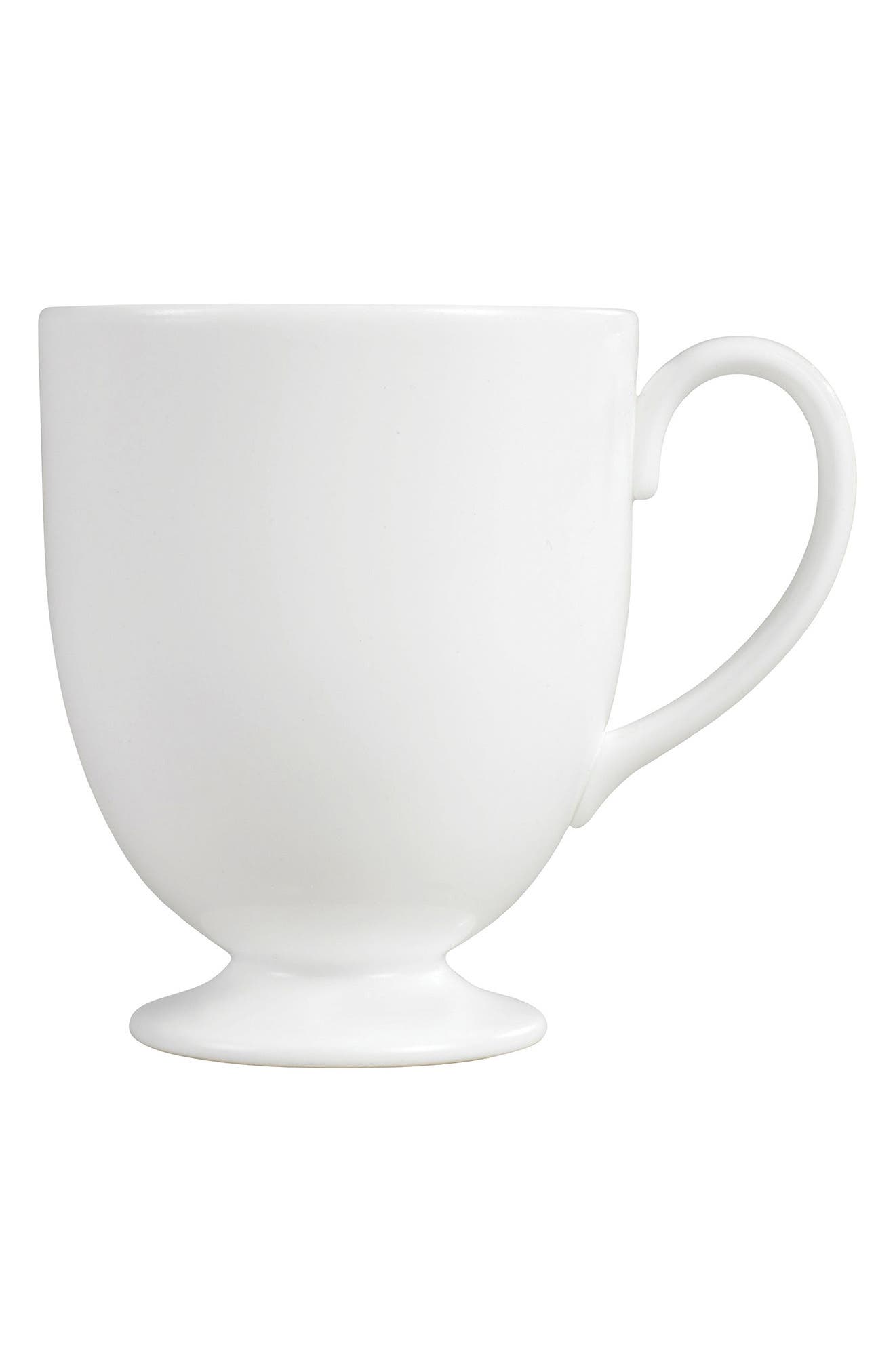 white bone china mug