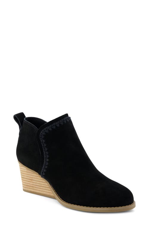 Kaia Wedge Bootie in Black