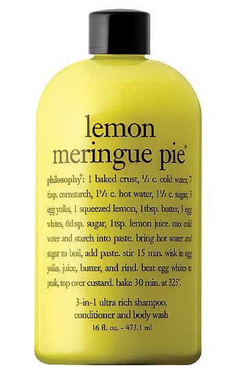 philosophy lemon meringue 3in1 ultra rich shampoo, conditioner and