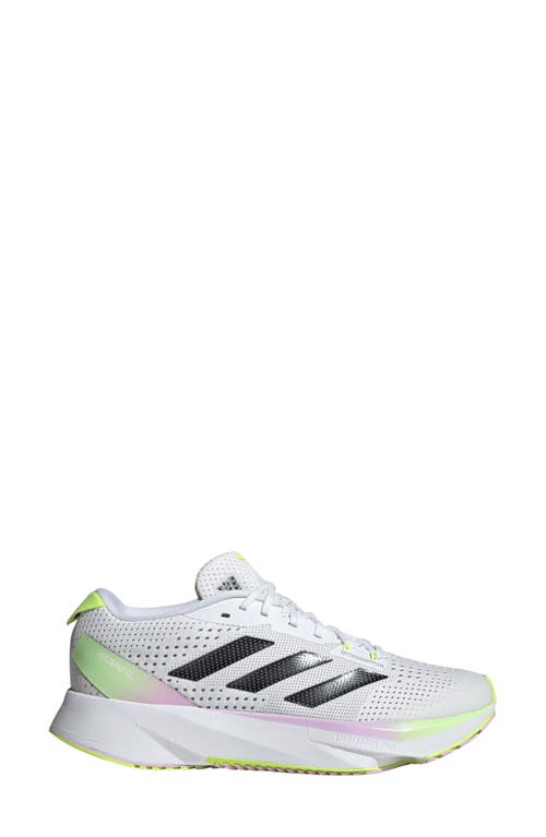 Shop Adidas Originals Adidas Adizero Sl Running Shoe In White/black/bliss Lilac