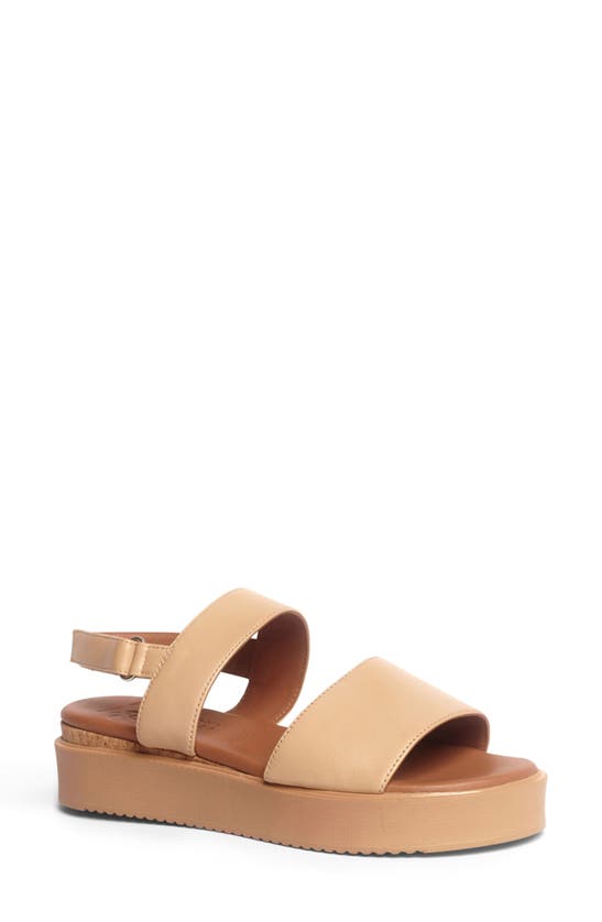 Shop Anthony Veer Maja Slingback Platform Sandal In Beige