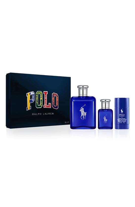Ralph Lauren Polo Blue Eau De Toilette Set (limited Edition) $187 Value