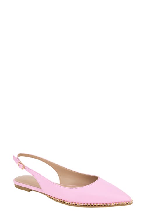 Valerie Slingback Pointed Toe Flat in Peony