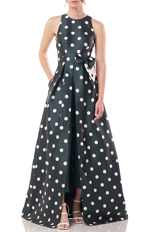 Kay Unger Andrea Walk Through Jumper in Dark Basil/Sea Salt