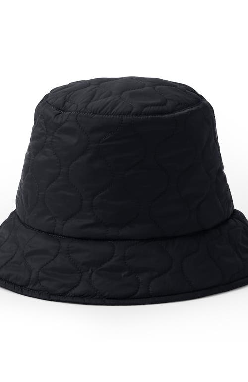 Shop Lands' End Wanderweight Bucket Hat In Black