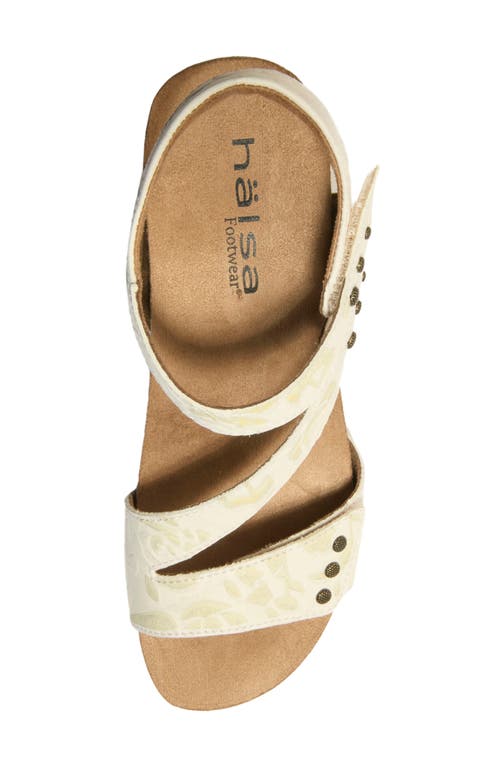 Halsa Footwear Hälsa Footwear Gisella Wedge Sandal In Ivory/bone