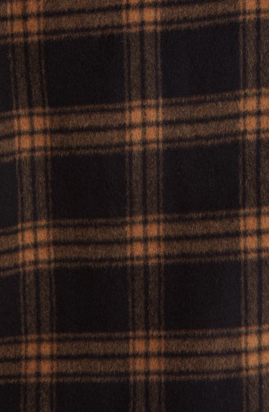 Rails Cheyenne Plaid Brushed Wool Blend Coat In Camel Jet