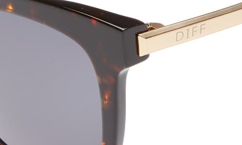 Shop Diff Bella 52mm Polarized Sunglasses In Tortoise/grey