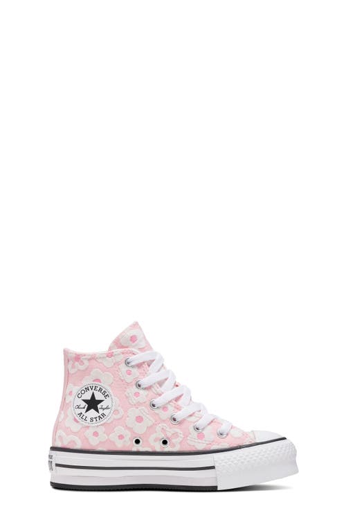 Converse Kids' Chuck Taylor® All Star® Eva Lift Floral High Top Sneaker In Donut Glaze/oops Pink/white