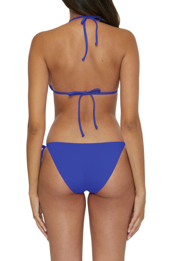 Shop Becca Triangle Bikini Top In Ultra Marine