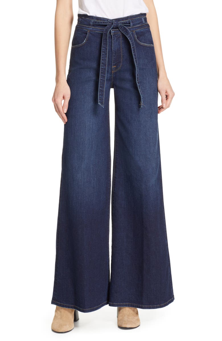 FRAME Belted Palazzo Jeans (Meribo) (Nordstrom Exclusive) | Nordstrom