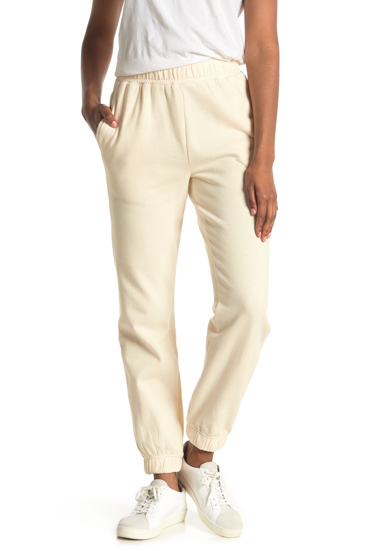 Afrm Tazo Sweatpants In Light Beige8