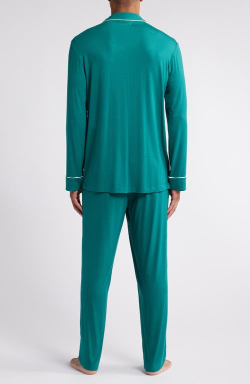 Shop Nordstrom Moonlight Eco Pajamas In Green Storm