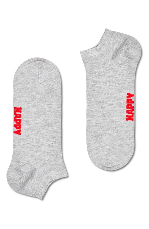 Happy Socks Assorted 3-pack Solid No-show Socks In Grey