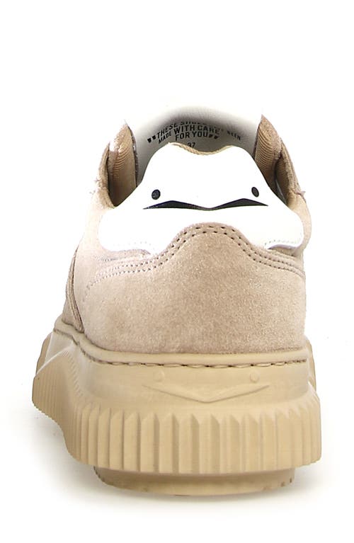 Shop Voile Blanche Lipari Genuine Shearling Lined Sneaker In Beige