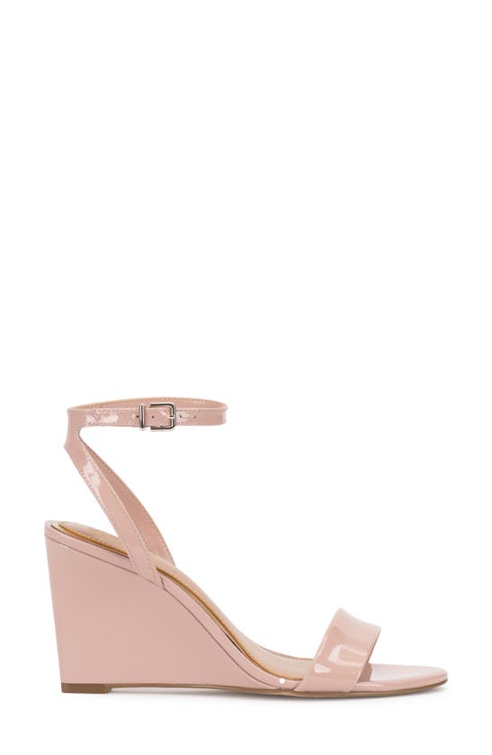 Shop Vince Camuto Jefany Ankle Strap Wedge Sandal In Pale Peony