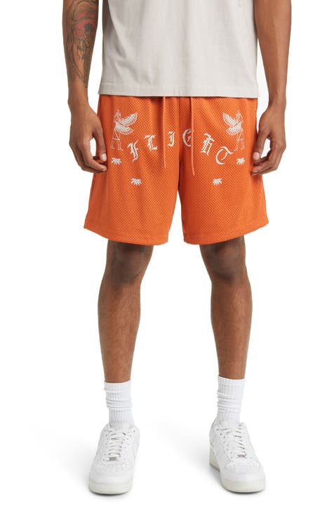 Orange Regular Size Shorts for Men for sale