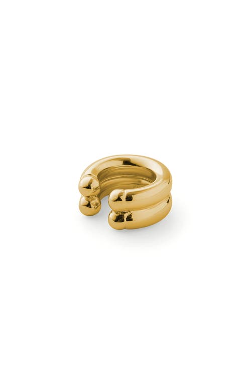 Eliou Double Regina Ear Cuff In Gold In Gold Plated