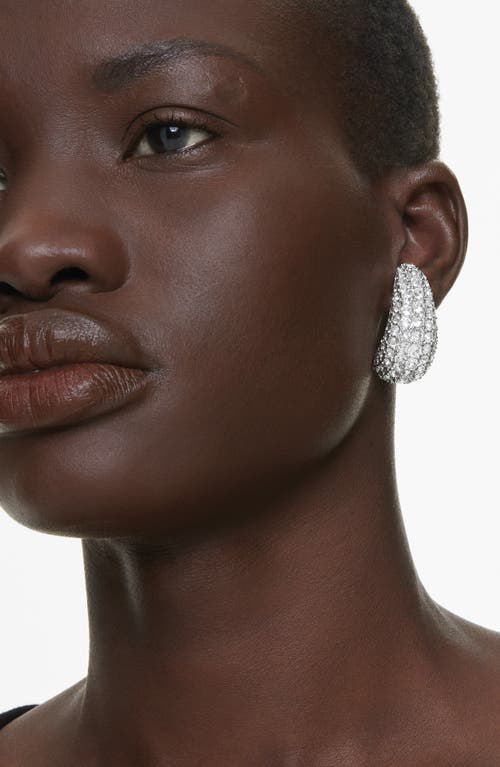 Swarovski Sublima Drop Earrings In Silver