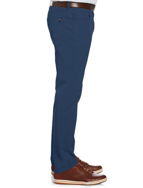 Shop Callaway 5-pocket Flat-front Everplay Pants In Navy Heather