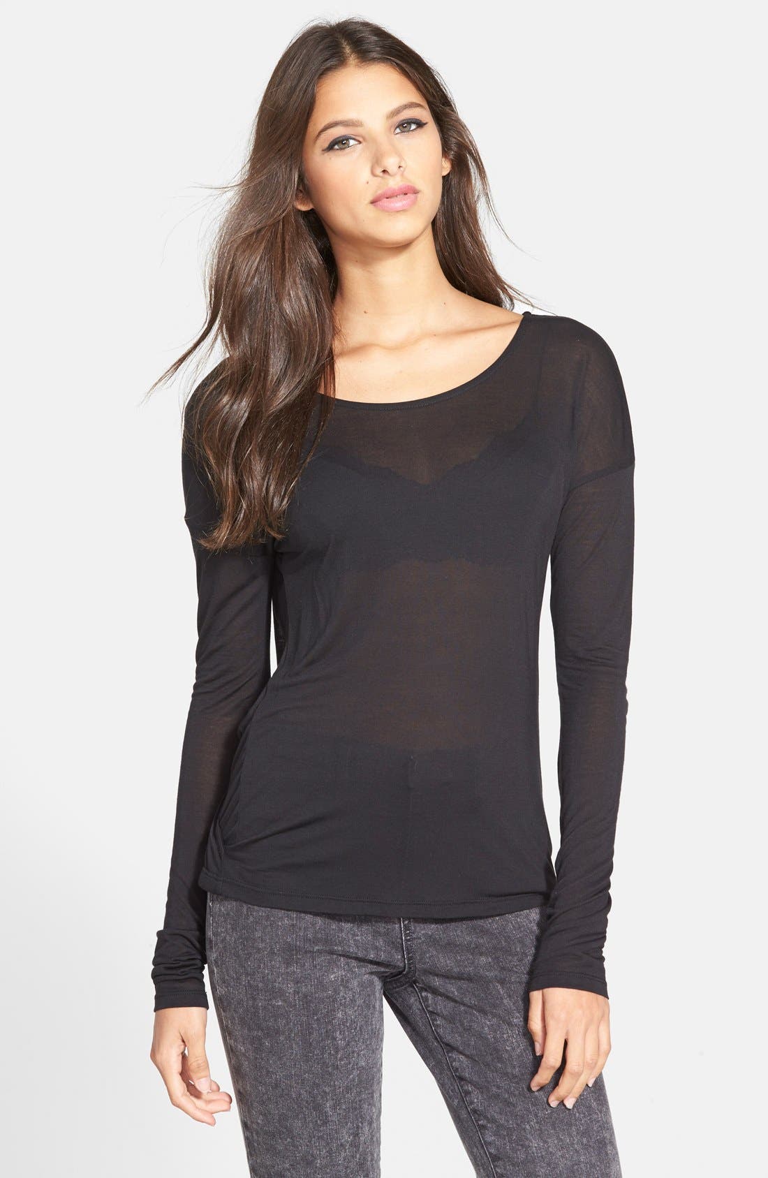 Tildon Long Sleeve Open Back Top Nordstrom