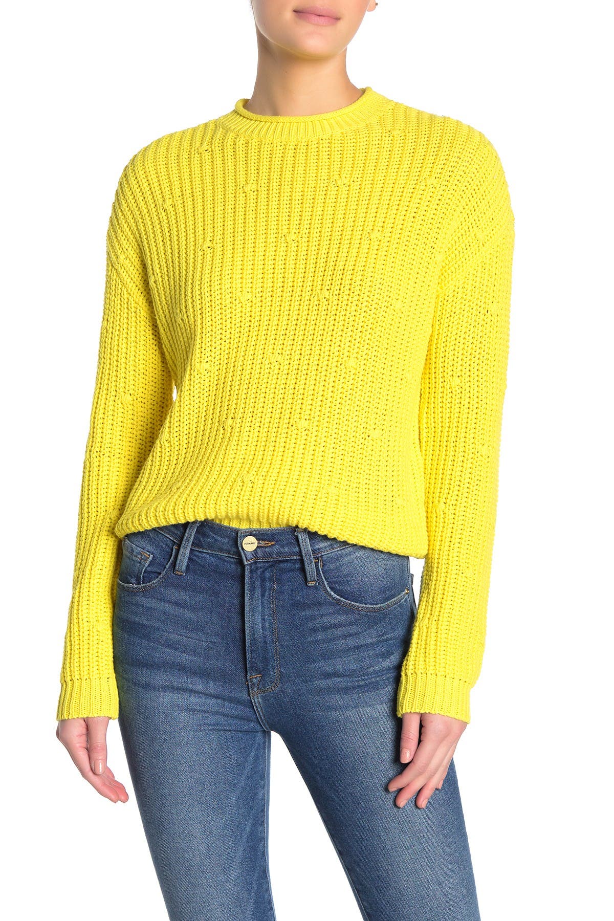 ribbed dolman sweater