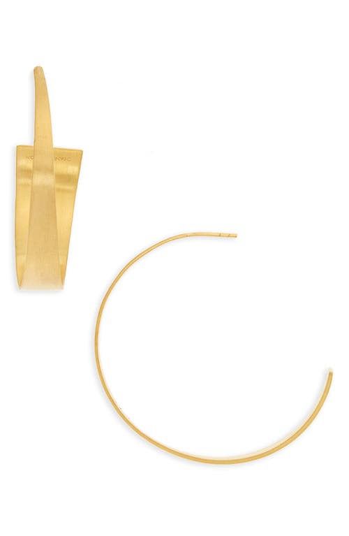 Bossa Hoop Earrings in Gold