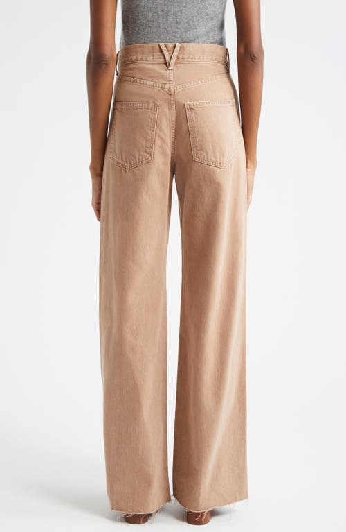 Veronica Beard Taylor Wide-leg Jean In Tan Sierra