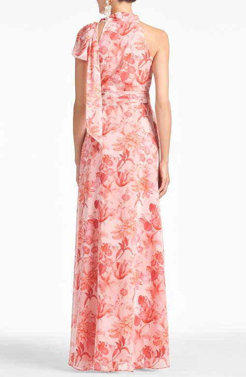 Shop Sachin & Babi Kayla Halter Gown In Pastello Fiore