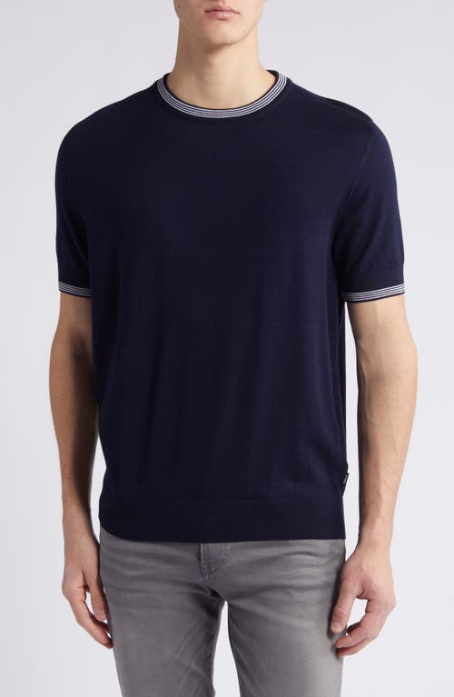 Shop Hugo Boss Boss Mailan T-shirt In Dark Blue