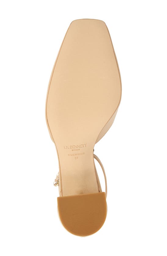 Lk Bennett Darling Ankle Strap Pump In Latte