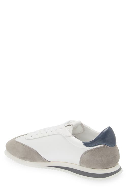 G Brown Dash Low Top Sneaker In White/blue/grey
