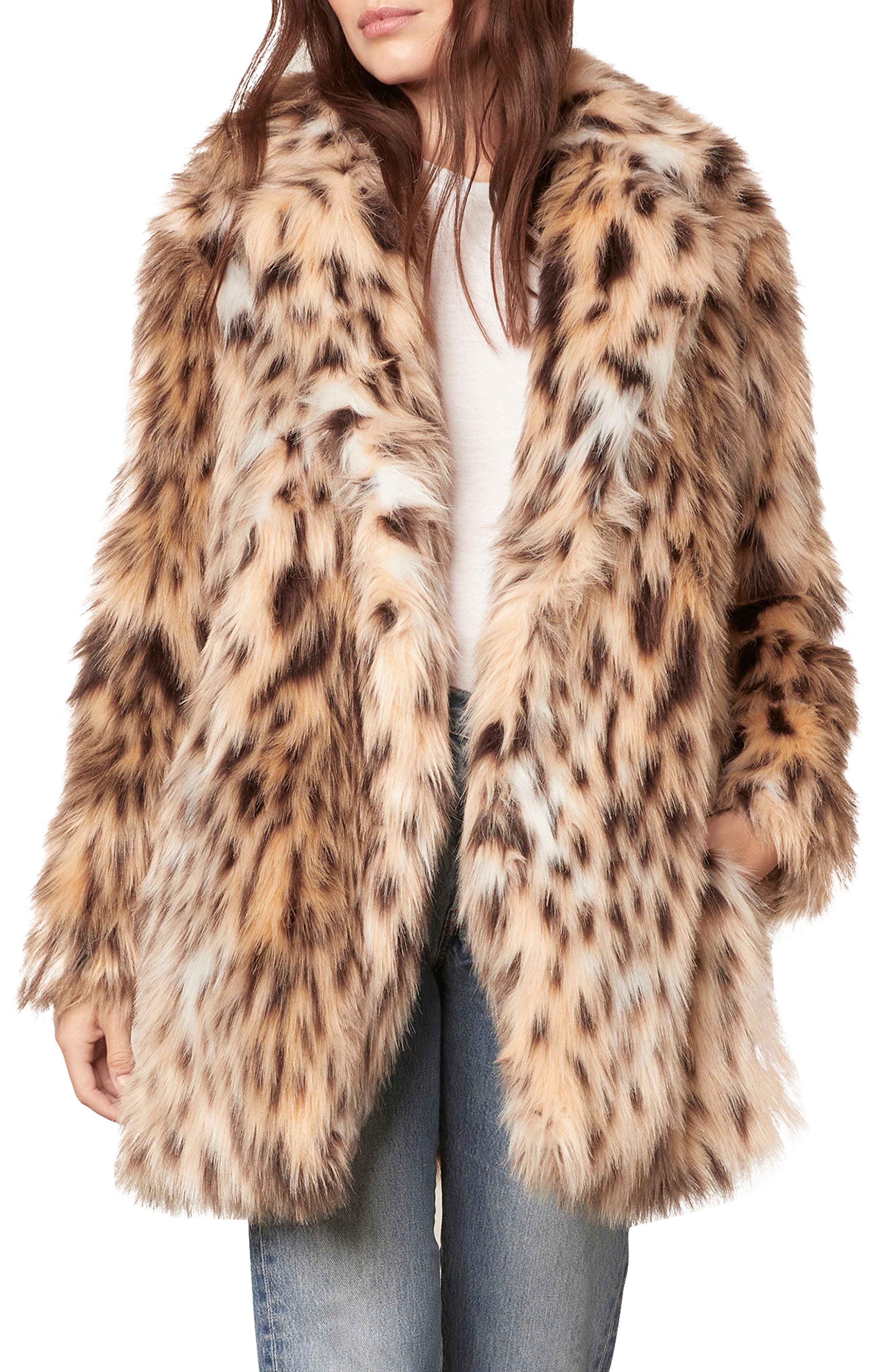 steve madden leopard coat