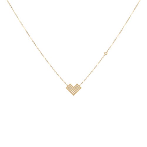 Shop Luvmyjewelry One Way Arrow Sterling Silver Diamond Necklace In 14kt Gold Vermeil On Sterling