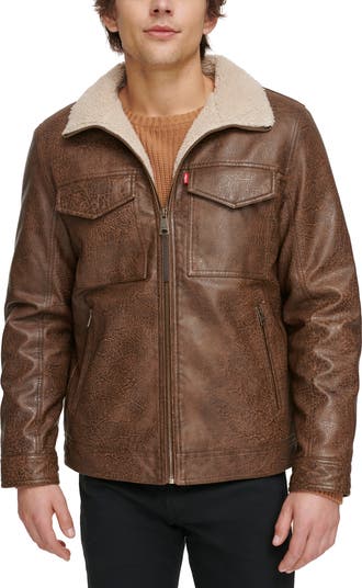 Levi's shearling ranch coat sales