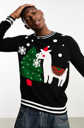 Llama cheap christmas sweatshirt