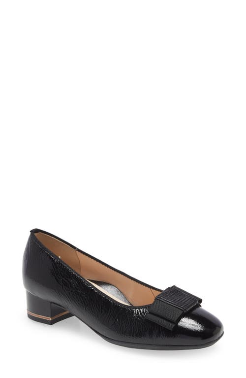 Shop Ara Garnet Suede Pump In Black Vernice/lack/pepitakid