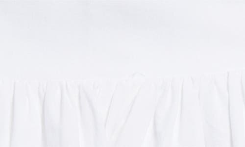 Shop Sandy Liang Ira Pintuck & Eyelet Miniskirt In White