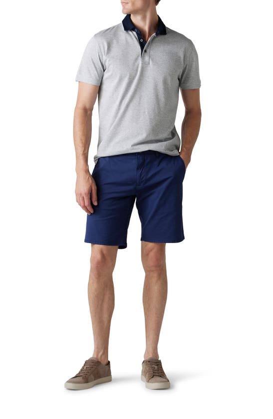 Rodd & Gunn Stanley Sports Fit Dot Short Sleeve Polo In Smoke