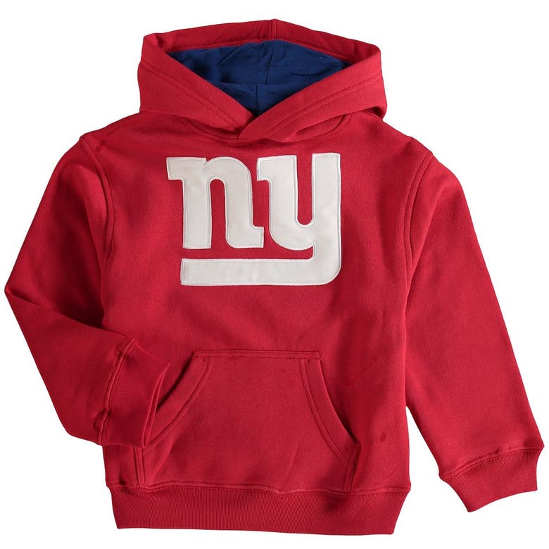 Outerstuff Youth Red New York Giants Prime Pullover Hoodie Size: Large